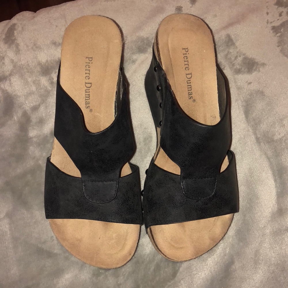 Pierre Dumas slip on wedge! Worn once!